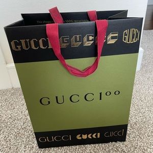 Authentic Gucci Paper Bag